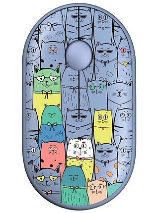 Миша комп'ютерна 2e mf300 pets: cats silent бездротова 1600dpi синій (2e-mf300wpetsbl)