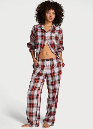 Пижама victoria's secret modal-cotton long pajama set размер s reg