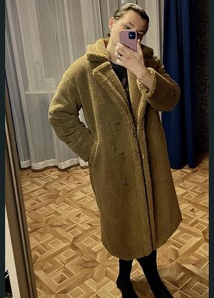Шуба teddy (тедді) • розмір m–l • довжина 90 см 5