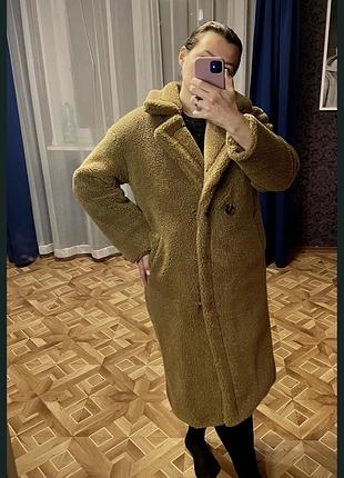Шуба teddy (тедді) • розмір m–l • довжина 90 см 7