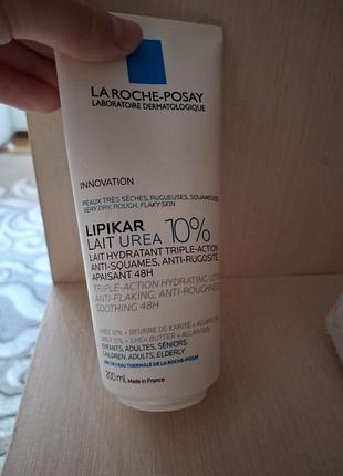 Молочко la rose posay lipikar urea 10% с мочевиной против сухости