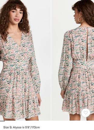 Scotch&amp;soda 🩷 ярусное платье с длинными объемными рукавами премиум бренд 8
