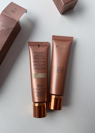 Тональний крем 01 golden oasis smoothing & perfecting tinted face cream kiko milano. тоналка кіко мілано