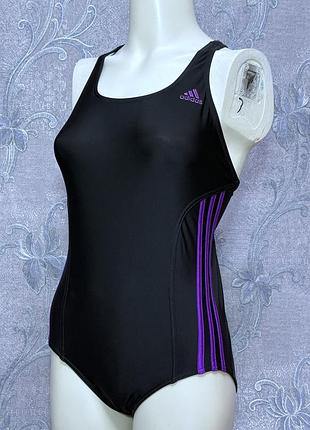 Купальник слитный спортивный женский adidas infinitex l 48 размер спортивную одежду для водных видов спорта черный стильный