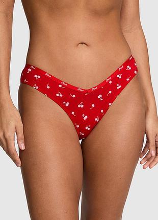 Трусики з бавовни з логотипом victorias secret pink
