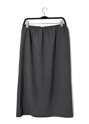 Сіра спідниця міді з середньою посадкою h&m