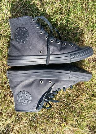 Шкіряні кеди converse chuck taylor all star black (оригінал, розмір 40)