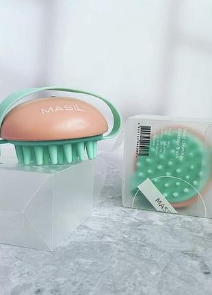 Масажна щітка для шкіри голови masil