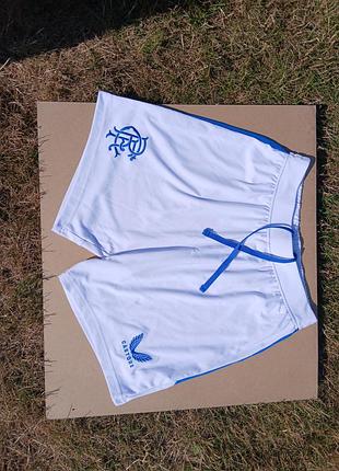 Белые футбольные шорты castore rangers fc 23/24 (original)