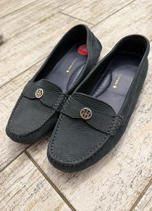 Сині мокасини жіночі tommy hilfiger 37розмір