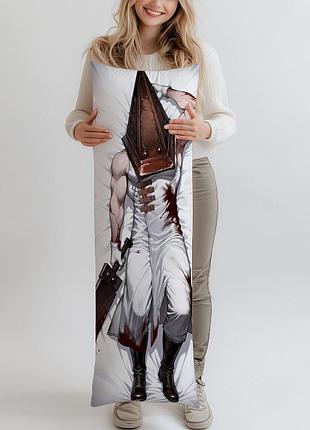 Дакимакура пирамидоголовый pyramidhead resident evil, (подушка обнимашка) 120*40 см