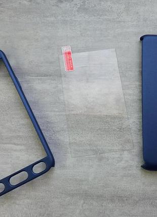 Защитный, синий чехол, накладка с полным покрытием для samsung j320