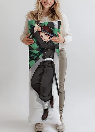 Дакимакура demon slayer tanjiro kamado, (подушка обнимашка) 120*40 см