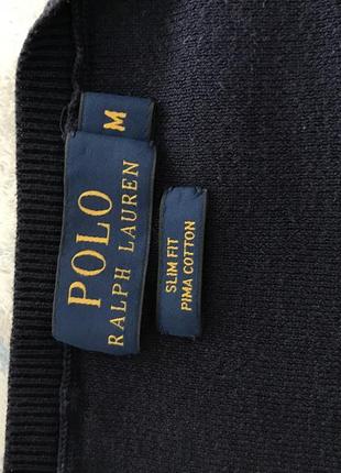 Polo ralph louren-vip-пуловер синий классический оригинал в идеале5 фото