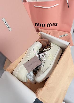 Miu miu | washed denim light cream (1)
