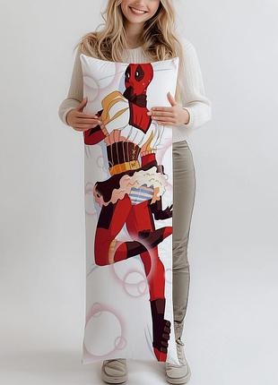 Дакимакура deadpool / дэдпул, (подушка обнимашка) 120*40 см