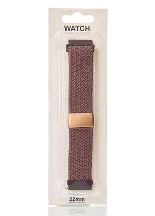 Ремешок для часов universal "nylon braided magnetic" 22 мм cherry