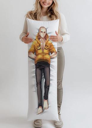 Дакимакура one punch man сайтама, (подушка обнимашка) 120*40 см