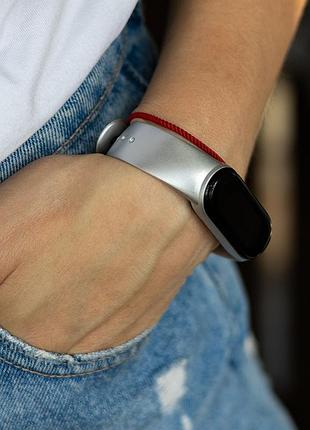Ремінець для mi band 5/6 gloss срібний
