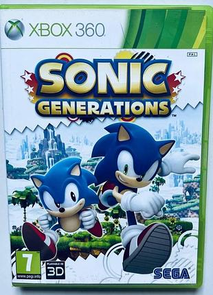 Sonic generations, б/в, англійська версія - диск для xbox 360