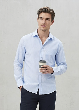 Мужская рубашка в полоску cedarwood state (primark), размер 54–56 xl (43/17)