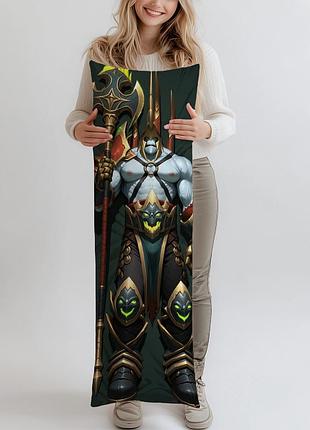 Дакимакура fel lord - варкрафт, (подушка обнимашка) 120*40 см