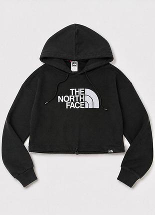 Стильне жіноче  укорочене худі the north face