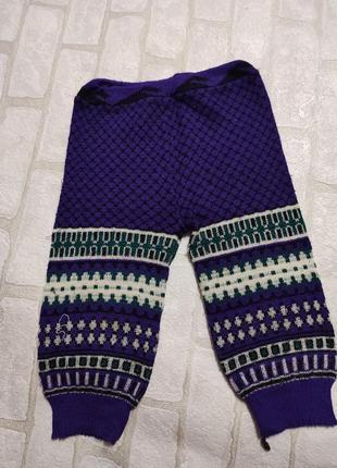 Трикотажные детские штаны  с орнаментом