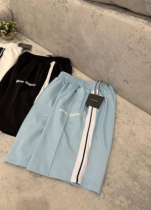 🔥 шорты palm angels | летние мужские шорты | люкс качество | все бирки | s-xl | белый, голубой, черный | без предоплаты