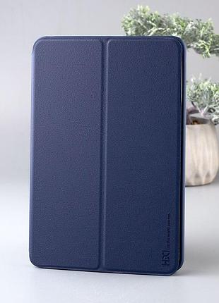 Чехол из искусственной кожи hdd premium leather (htl-11) для планшета ipad air 10.9 (2020/2022) темно-синий