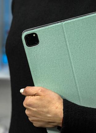 Чехол из искусственной кожи hdd premium jeans (htl-10) для планшета ipad 10.9 (2020/2022) зеленый