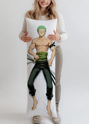 Дакімакура зоро ророноа ван піс one piece, (подушка обіймашка) 120*40 см