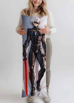 Дакимакура raiden metal gear rising, (подушка обнимашка) 120*40 см