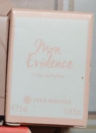 Мініатюра  yves rocher 5ml  mon evidence.