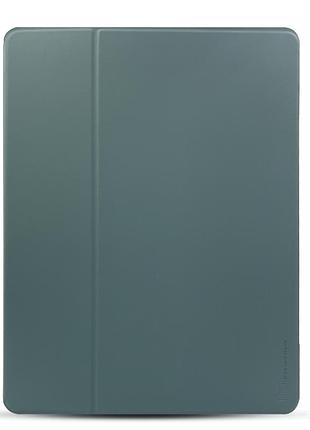 Чехол из искусственной кожи hdd premium gloss (htl-06) для планшета ipad 12.9 (2018) темно-зеленый
