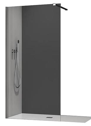 Душова перегородка koer sr sp01-100x200-tr-01 walk-in прозоре скло easy clean 8 мм, хром (kr5393)