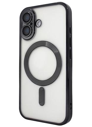 Чохол для iphone 16 чорний shining with magsafe захисний аксесуар для надійного захисту телефона