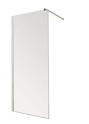 Душова перегородка mixxus premium flat sp01-80x200-tr chrome walk-in прозоре скло 8мм (mi6849)