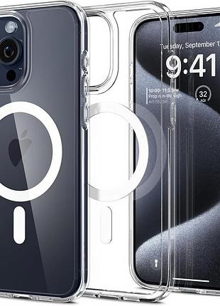 Чехол прозрачный nofelet clear case с magsafe для iphone 14 pro max защита от ударов и царапин