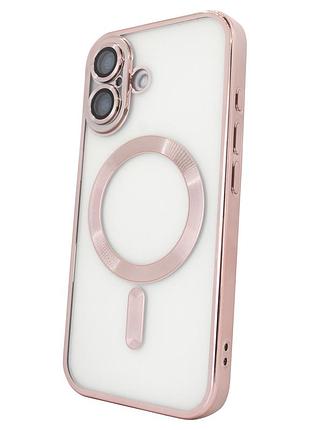 Чохол для iphone 16 magsafe стильний захисний аксесуар рожевого золота для захисту та дизайну