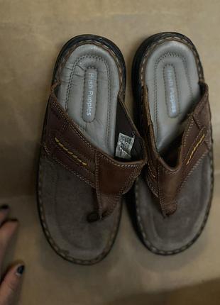 Шкіряні шьопанці вʼєтнамки hush puppies 41 р