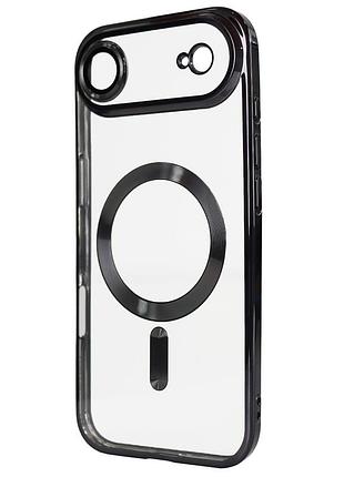 Чехол shining с magsafe для iphone 17 air черный противоударный аксессуар для защиты телефона