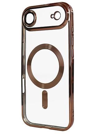 Чехол shining с magsafe для iphone 17 air цвет desert gold стильный аксессуар для защиты телефона