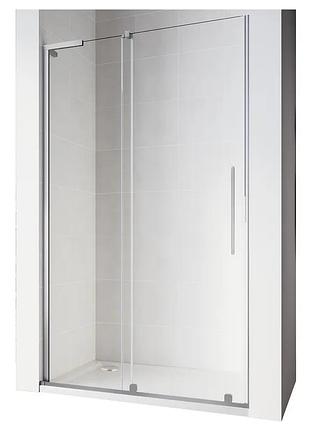 Дверь в нишу walk-in раздвижные koer sr sd07-120x200-l-tr-01 прозрачное стекло easy clean 8мм хром (kr5686)