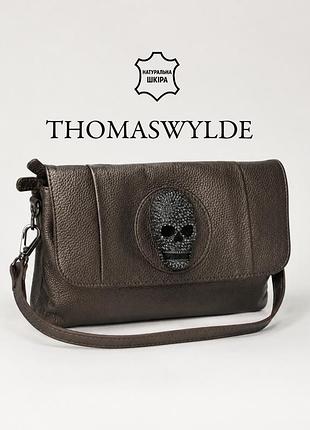Розкішна шкіряна сумка thomas wylde