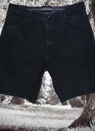 Чёрносерые крепкие винтажные шорты "wrangler" w38 пояс-96-97см. как новые!