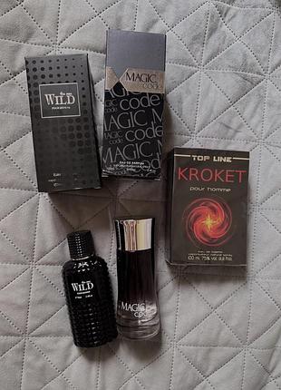 Набор мужских духов туалетная вода одним лотом wild men's magic code kroket