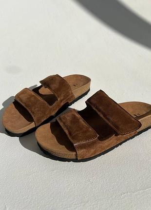 Шльопанці анатомічною підошвою у стилі birkenstock
