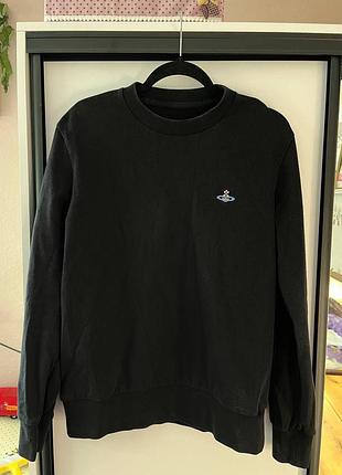Свитшот мужской vivienne westwood man черный кофта орб лого
