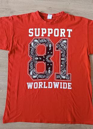 Чоловіча футболка support 81 worldwide/ hells angles /the standard of the streets since 1948